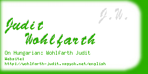 judit wohlfarth business card